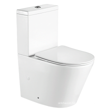 Sanitary ware ceramic two piece toilet rimless ceramic toilet wc